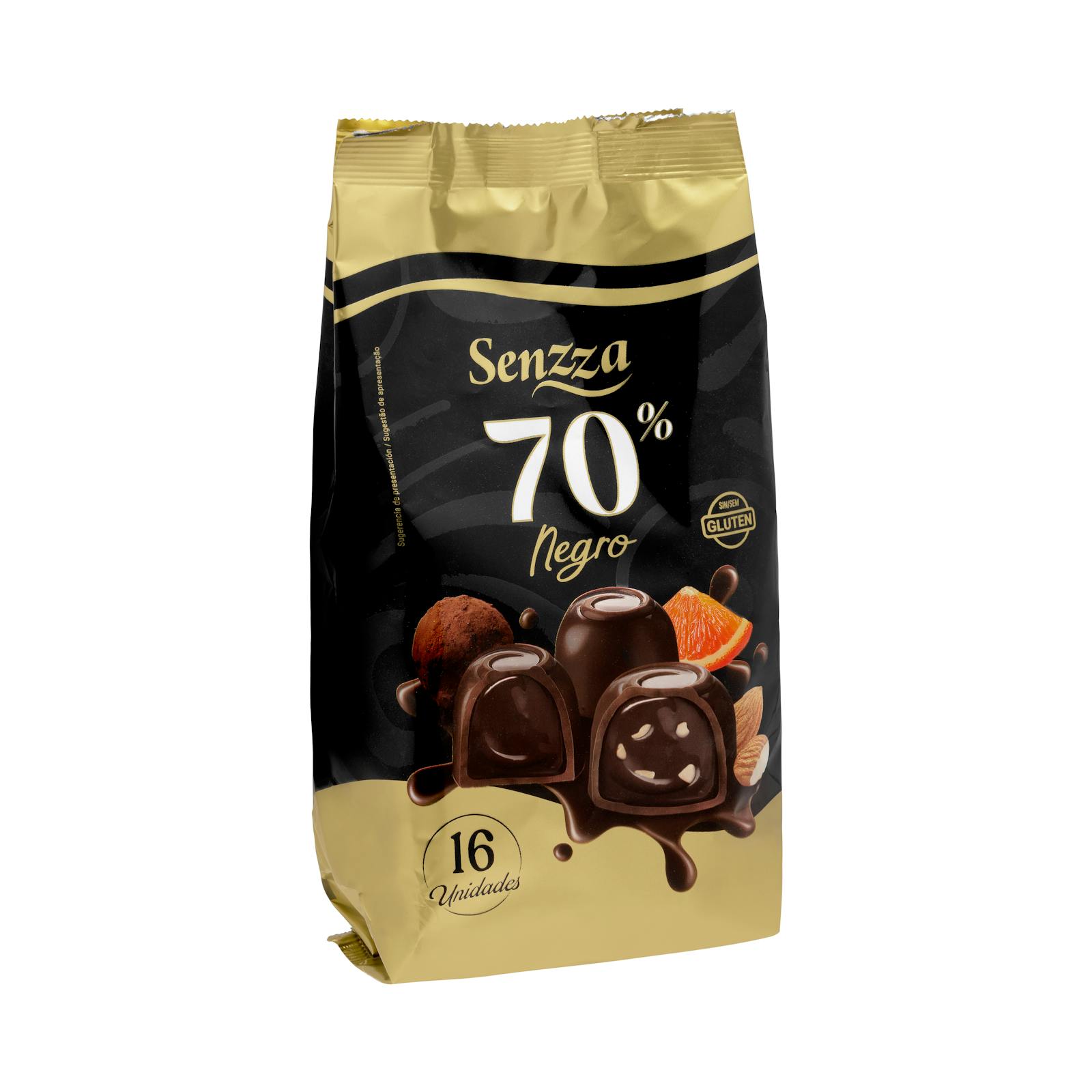 Assortiment de chocolats noirs Senzza 70%