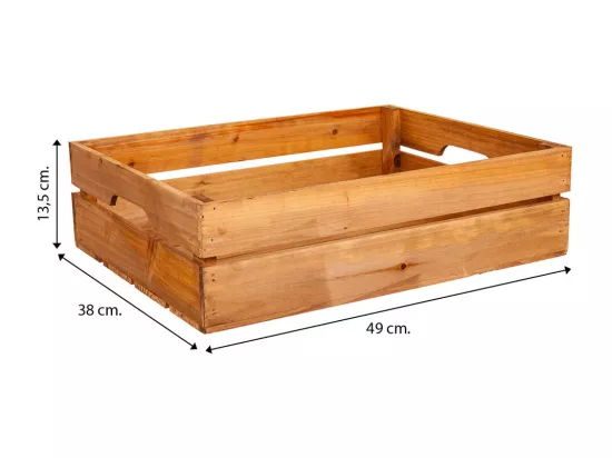 Tiroir en bois marron 49x38x13,5h