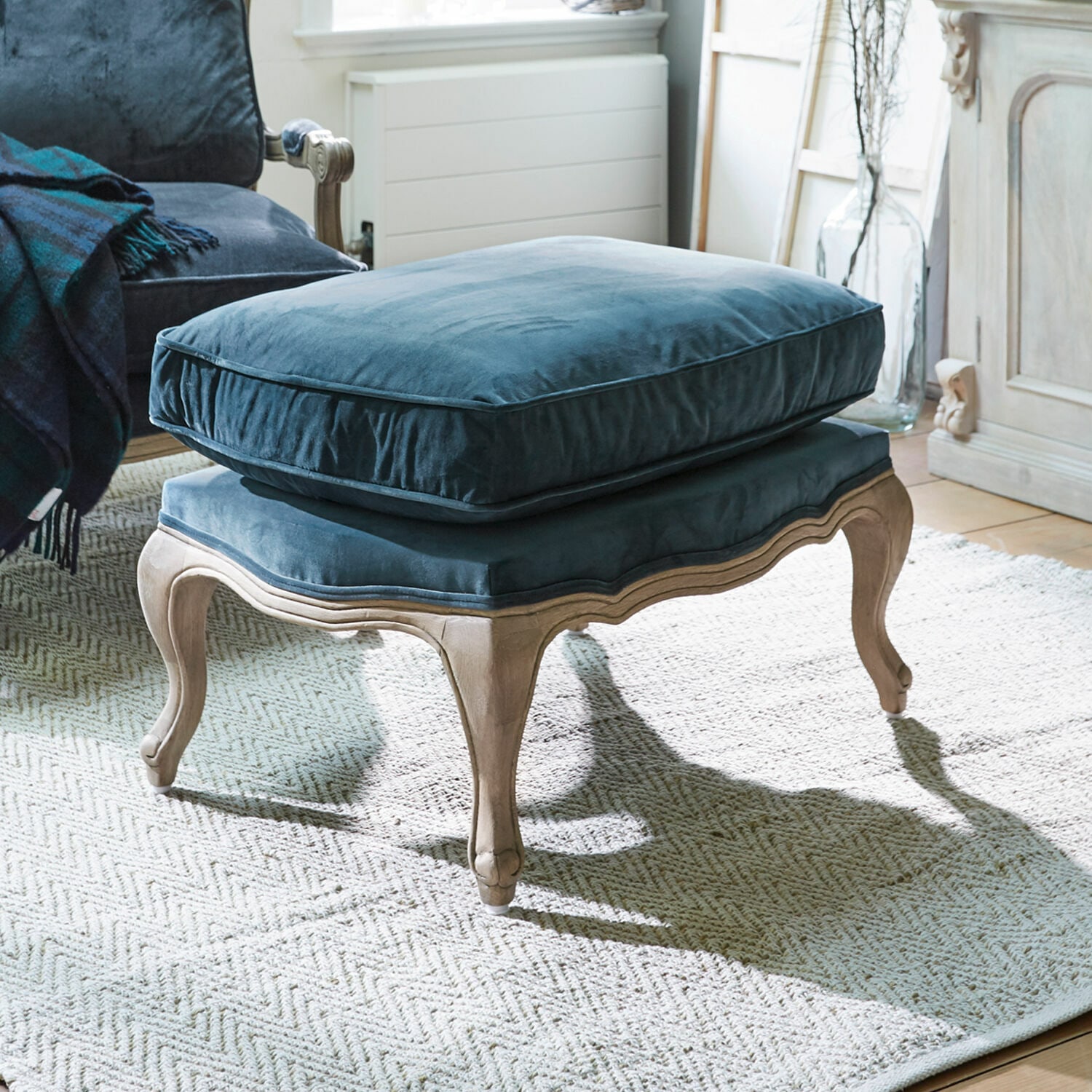 Hocker Corlay blau/braun