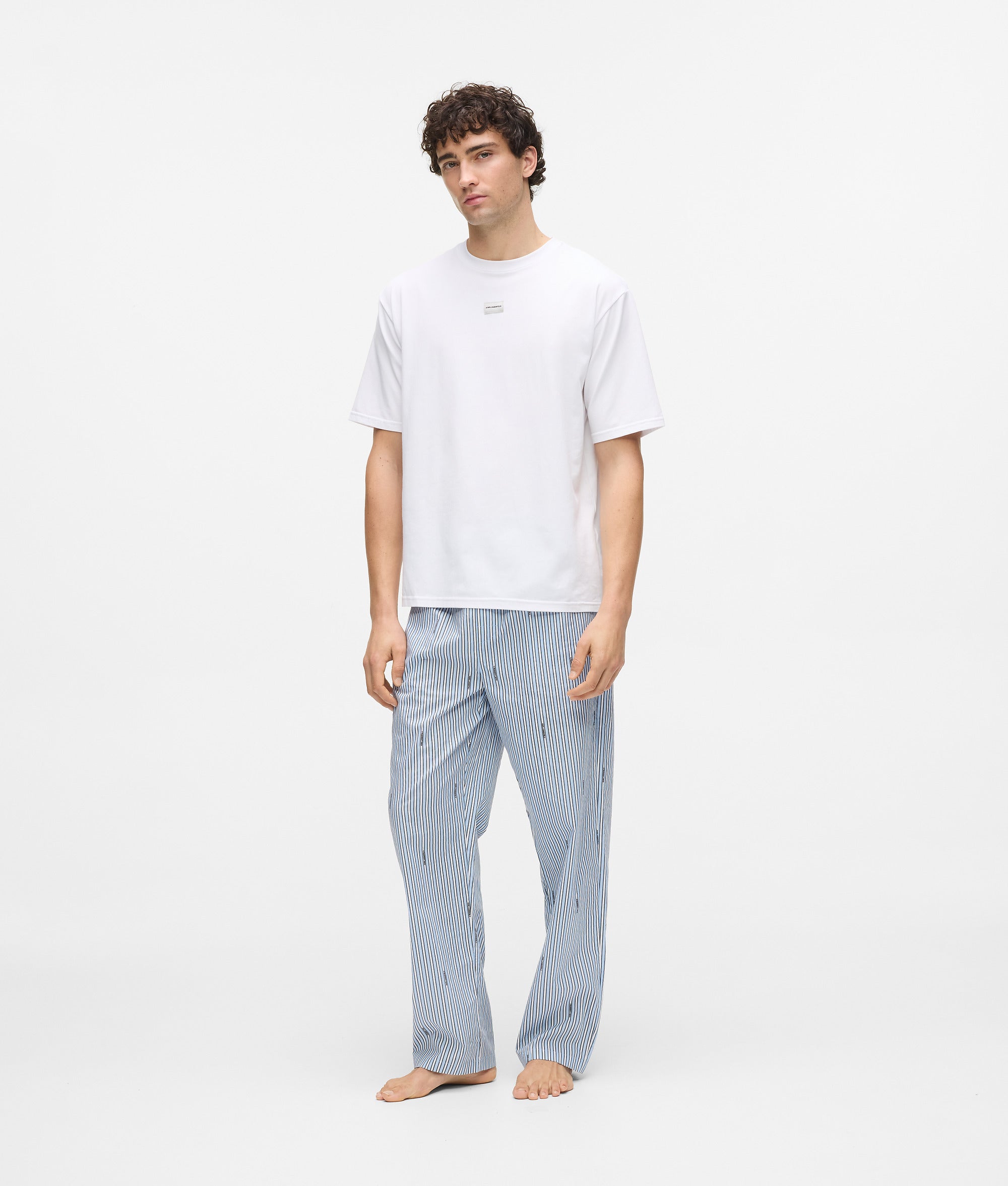 Gestreepte pyjamaset