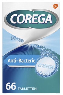 Corega Anti-bacterie Dagelijkse Reiniger Tabletten 66ST