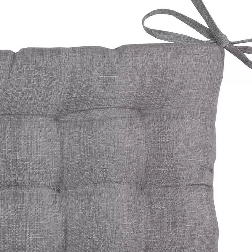 Coussin de chaise carré 16 points (40 x 40 cm) Béa Anthracite