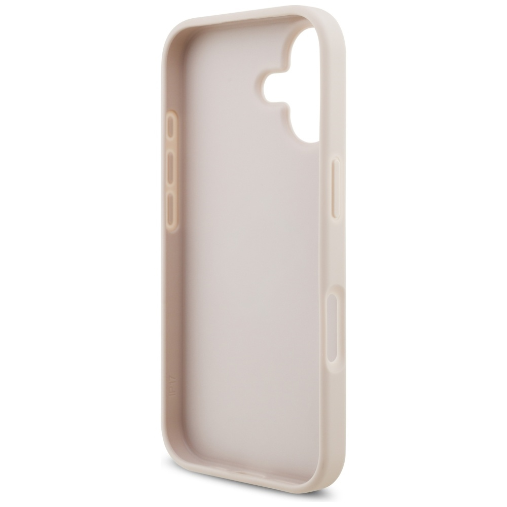 iPhone 17 Leder Hardcase Hülle 4G Big Metal Logo (GUHCP17S4GMGPI) - Rosa