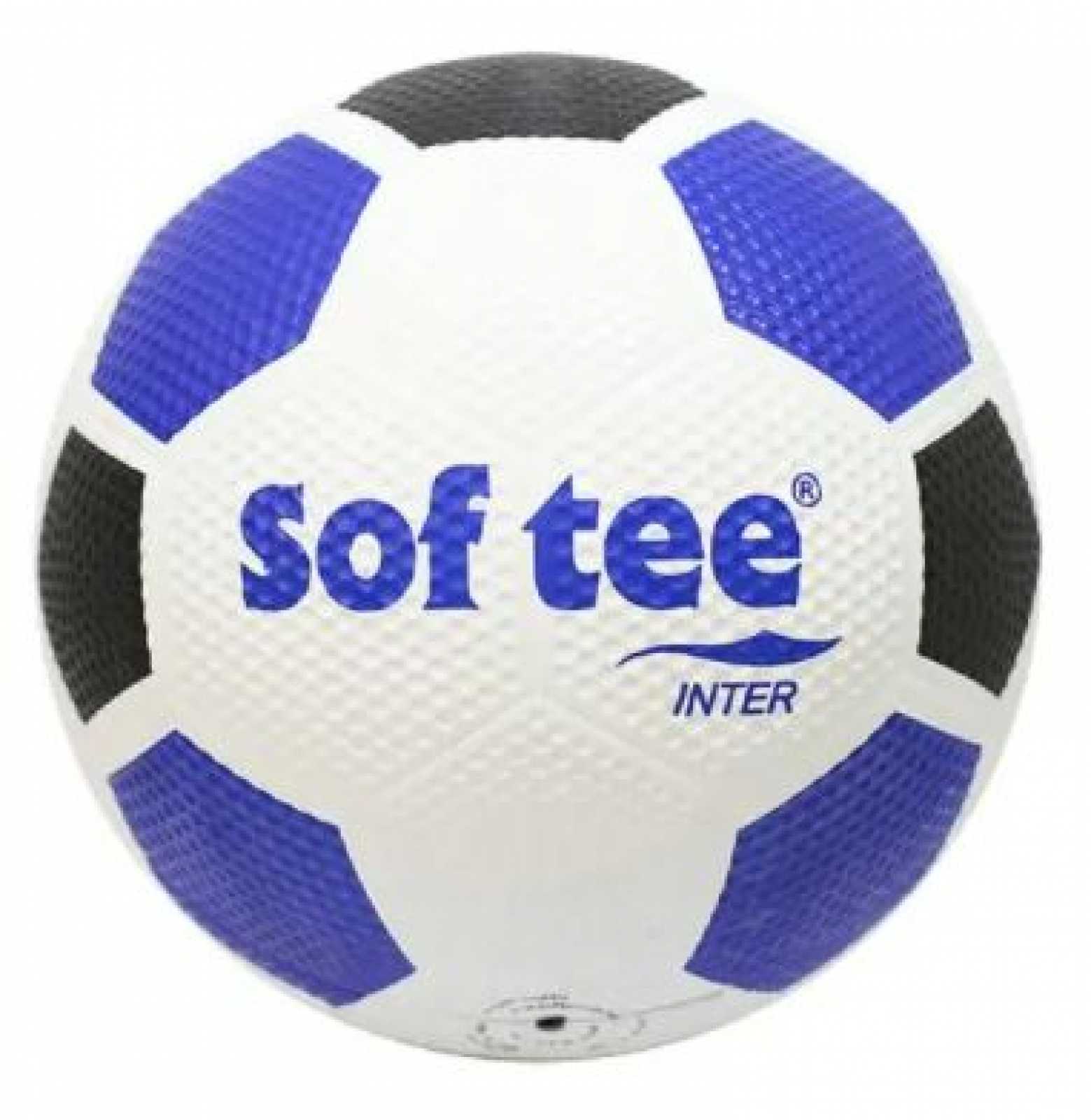 Bola de futebol Softee Inter 7 - Branca/Azul/Preta