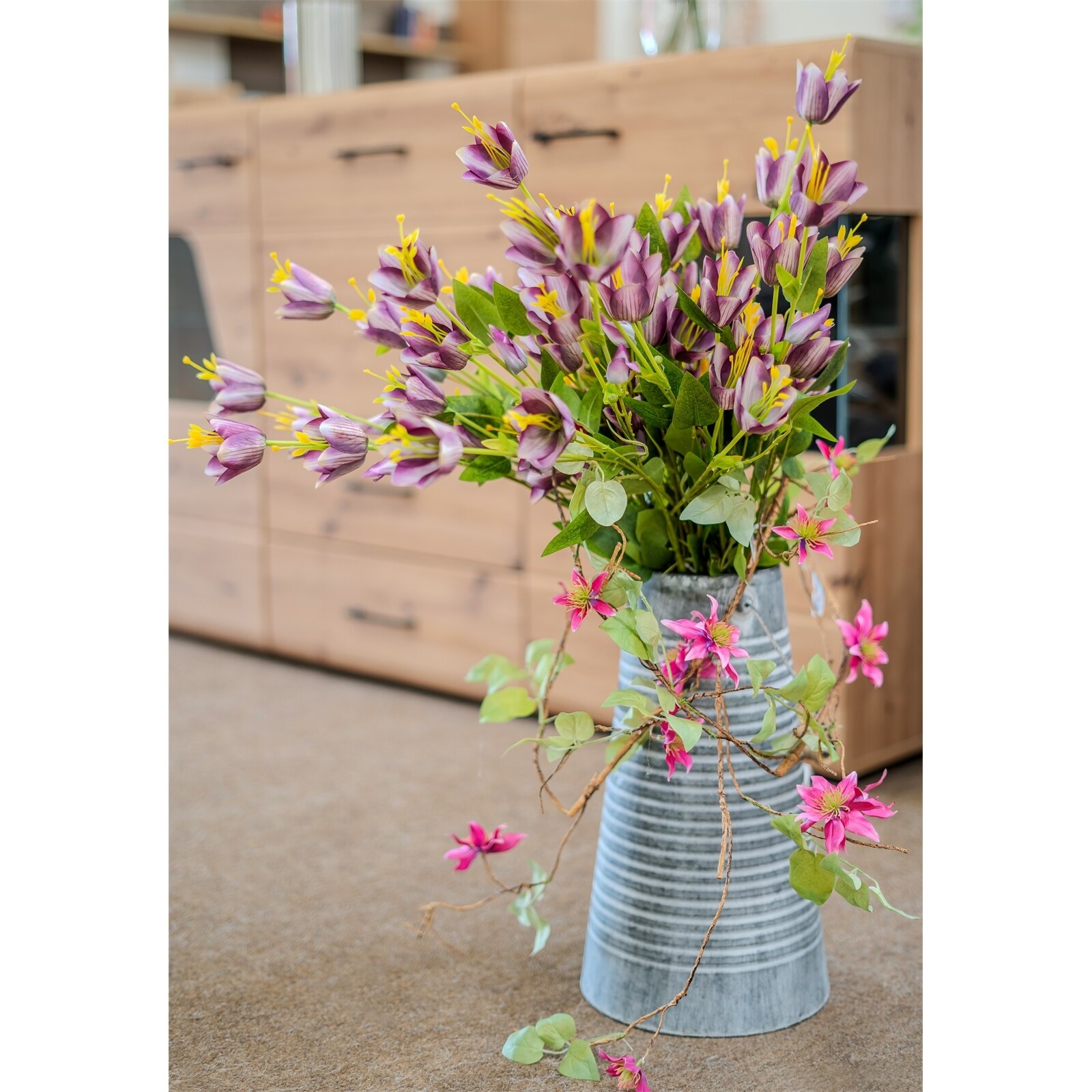 HTI-Living Blumengirlande 142 cm Kunstblume Flora