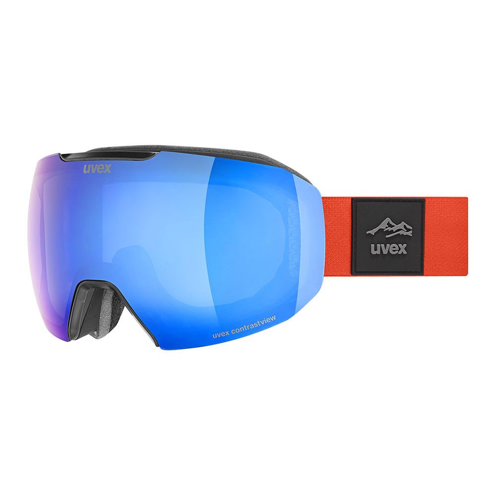 Uvex EPIC ATTRACT - Masque ski + écran supplémentaire red mat/mirror blue