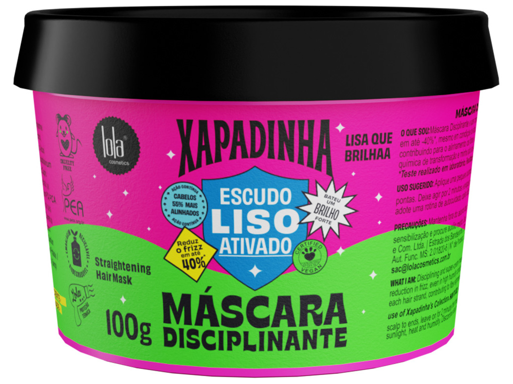 MÁSCARA LOLA XAPADINHA DISCIPLINANTE 100G
