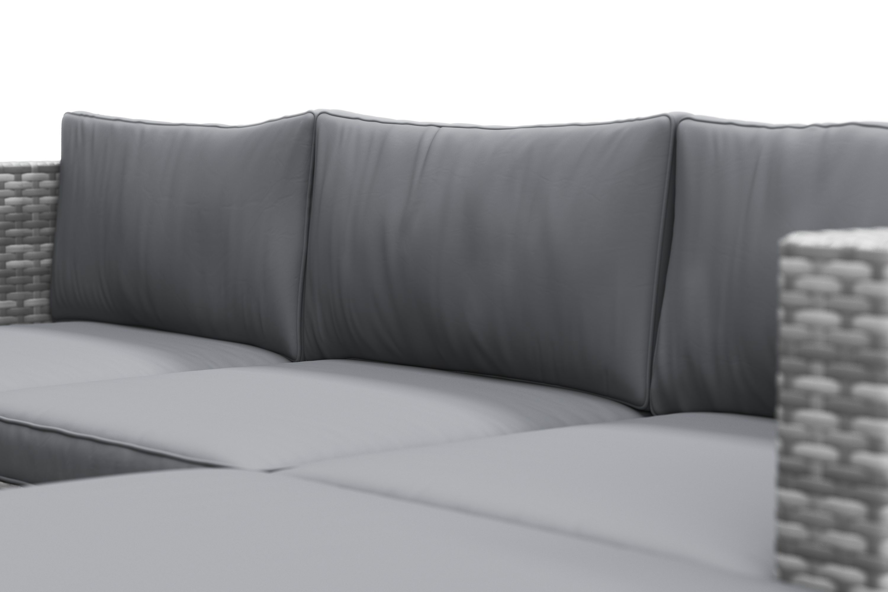 Rattanlounge MALIBU grau/anthrazit
