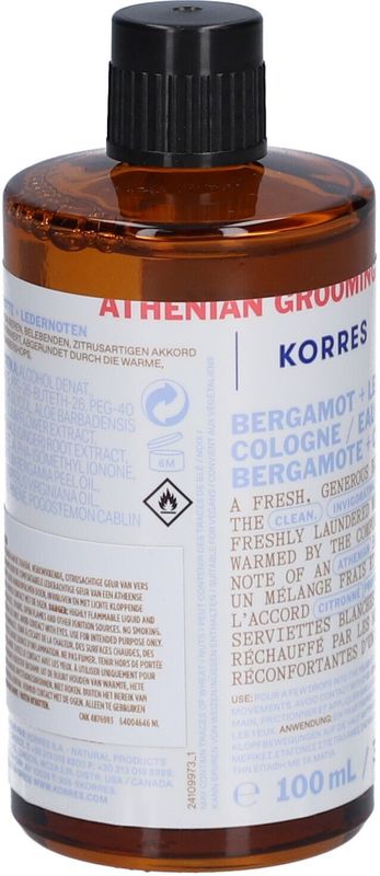 KORRES Athenian Grooming - Eau de Cologne - 100 ml - Veganistisch