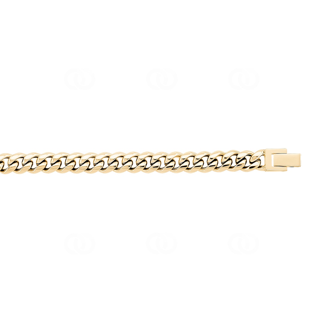 8mm Cuban Link Panzerarmband vergoldet