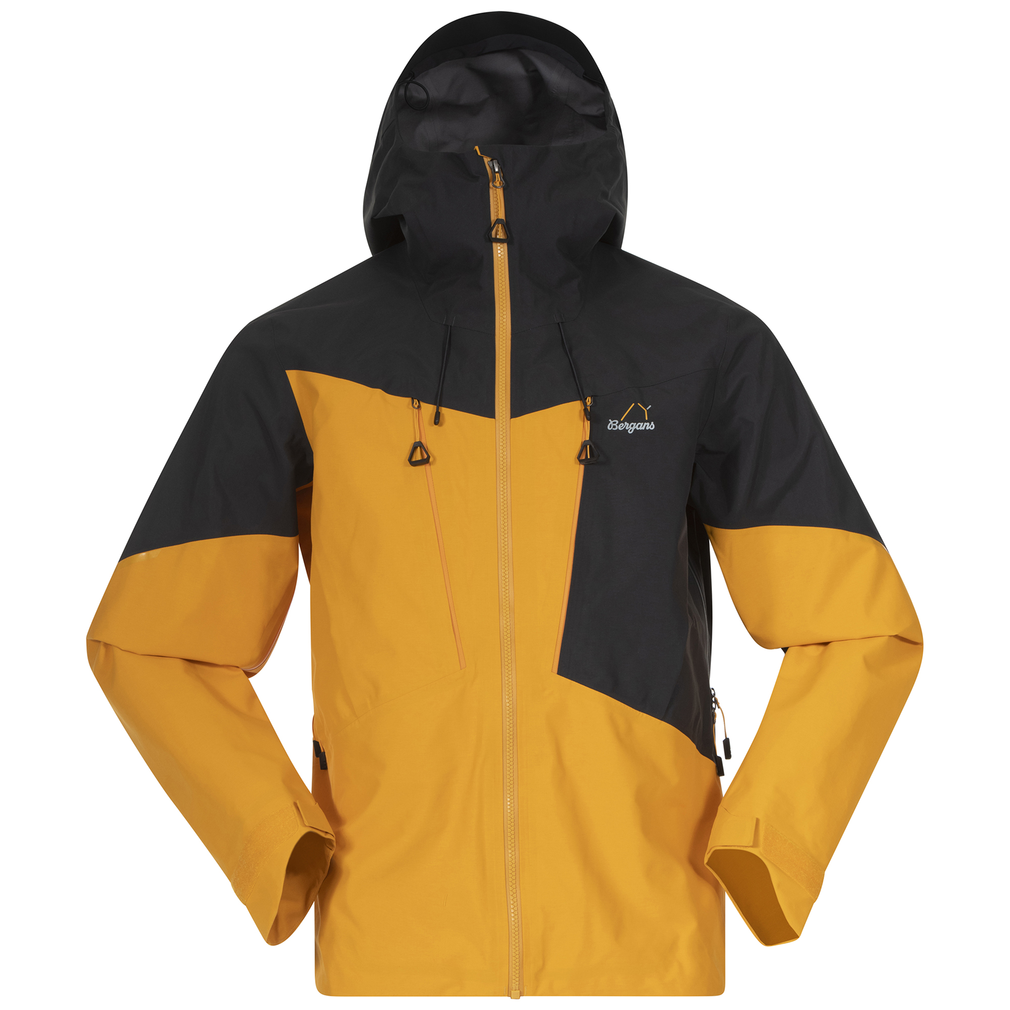Y MountainLine Bold 3L Shell Jacket Herre Mango Yellow/Dark Shadow Grey