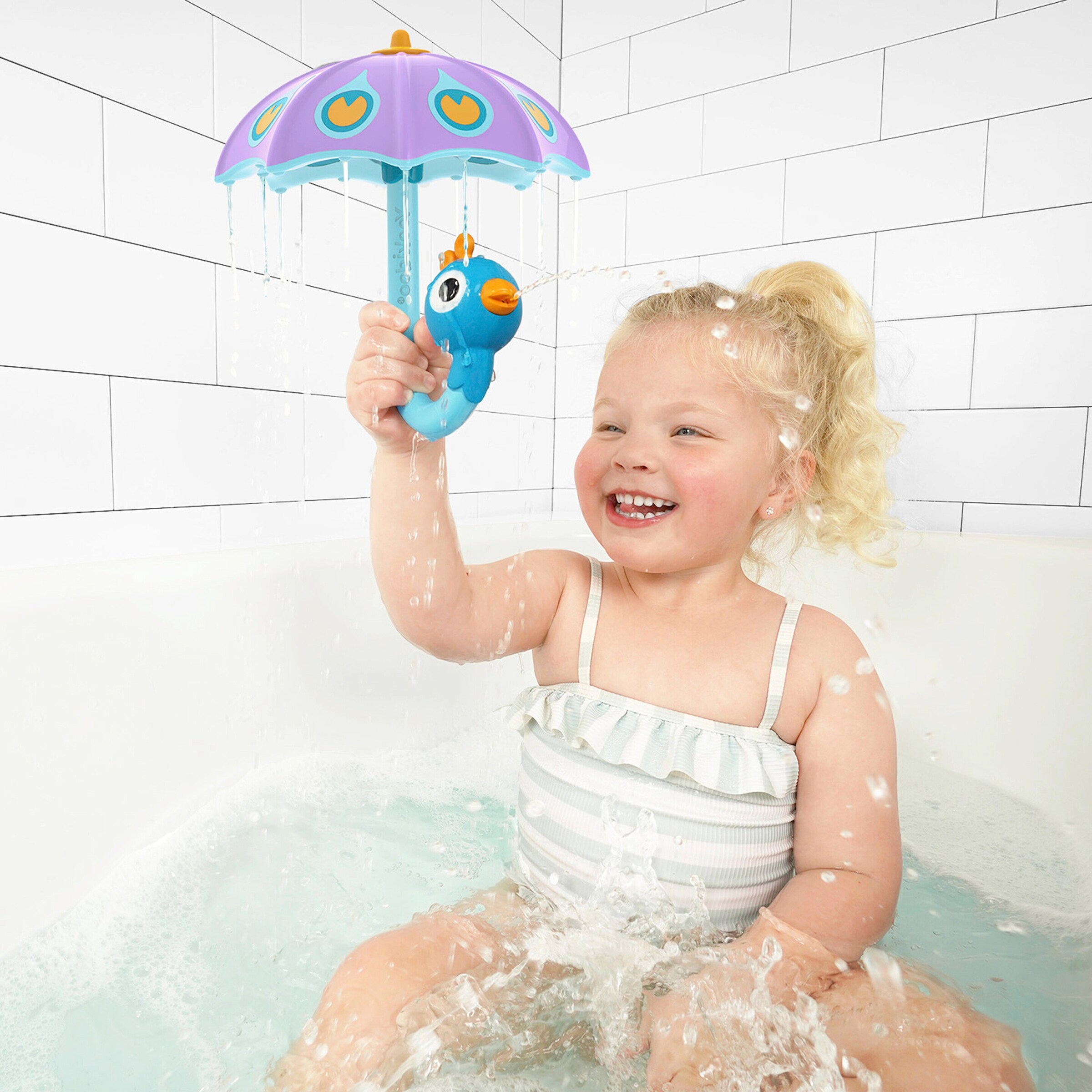 Yookidoo Badespielzeug Regenschirm lila