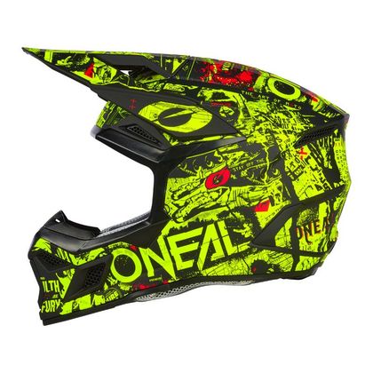 Casque cross O'Neal 3SRS - ATTACK - ENFANT - Noir / Jaune