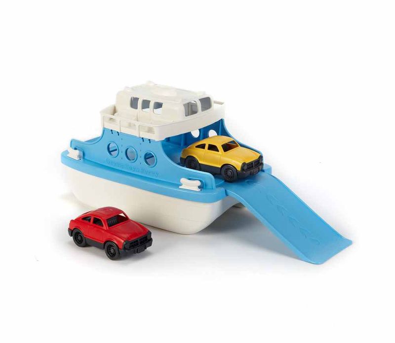 Green Toys Ferge m/Biler, 26 cm.