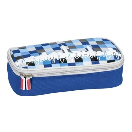 BRUNNEN Combi-Etui „City beat“ 22 x 11 x 6 cm blau/grau