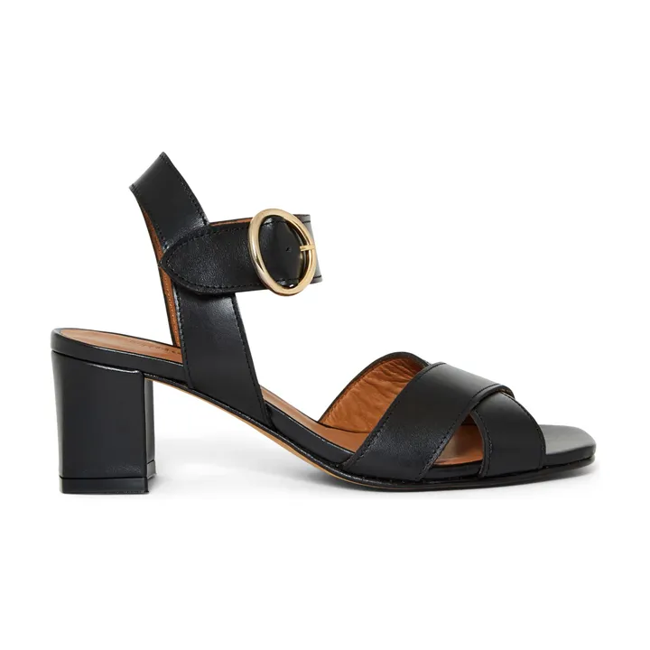 Anthology Paris Sandales à talons Clara Cuir | Noir