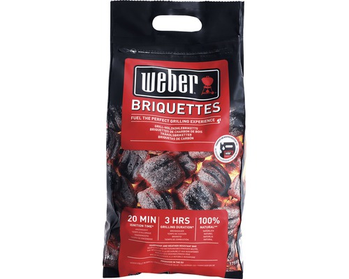 Weber briketten 4 kg, calorische waarde ca. 26,18 MJ/kg