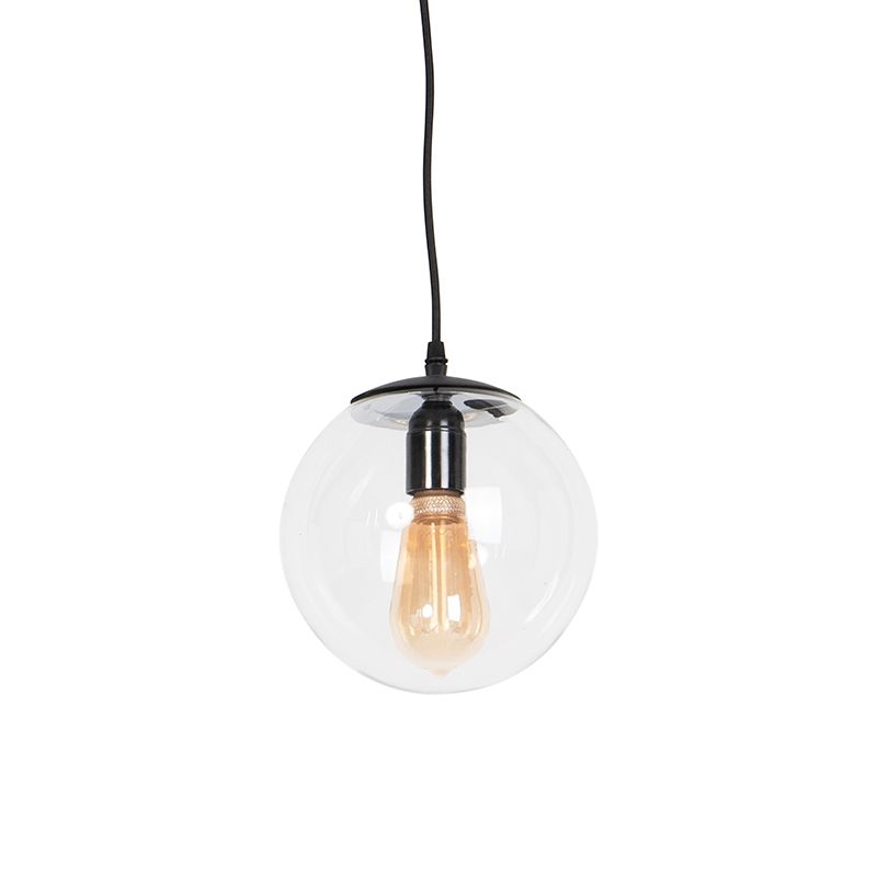 Moderne hanglamp transparant 20 cm - Pallon