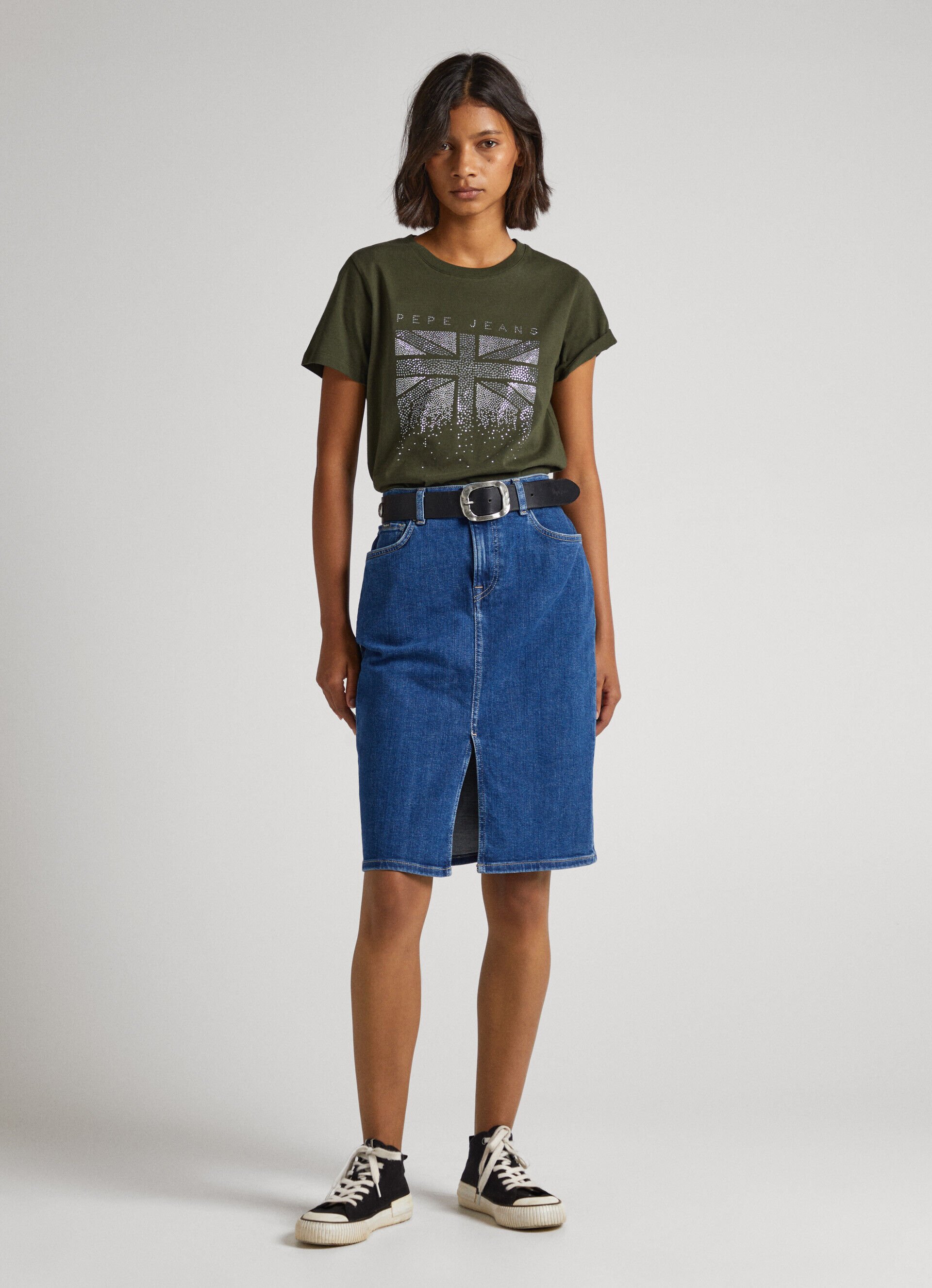 CAMISETA UNION JACK STRASS - verde oliva