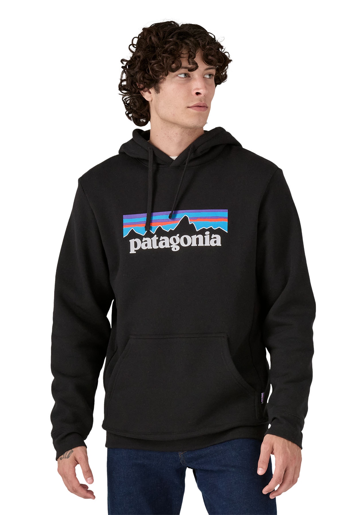Patagonia Hoodie P-6 Logo Uprisal Hoody Black