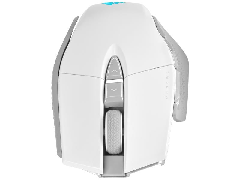 Corsair Gaming-Maus M65 RGB Ultra Wireless Weiss Kabellose Gaming-Mouse mit geringem Eigengewicht und programmierbaren Tasten, speziell konzipiert für FPS-Spiele