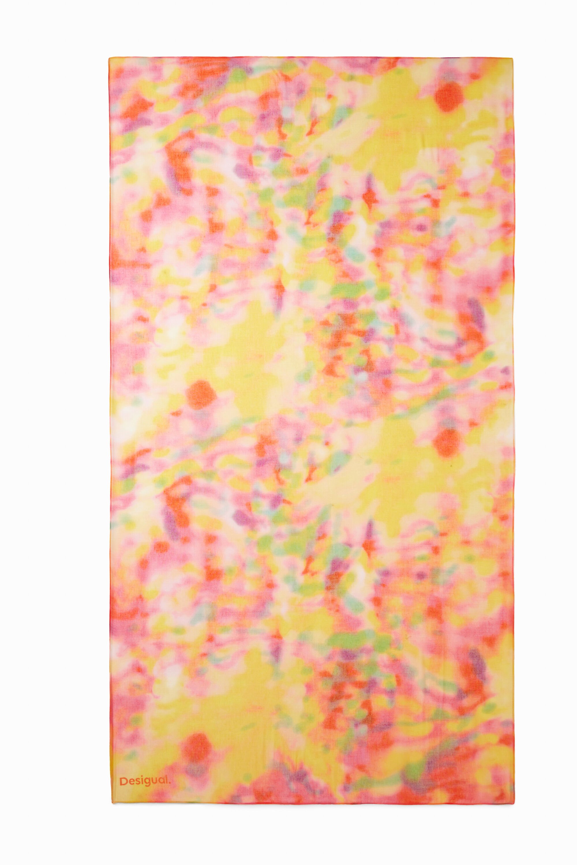 Foulard rectangulaire imprimé flou