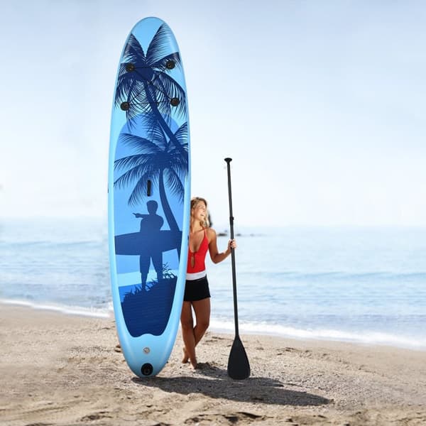 SUP Board Oppblåsbart Stand up Board Paddle Board Blå-L