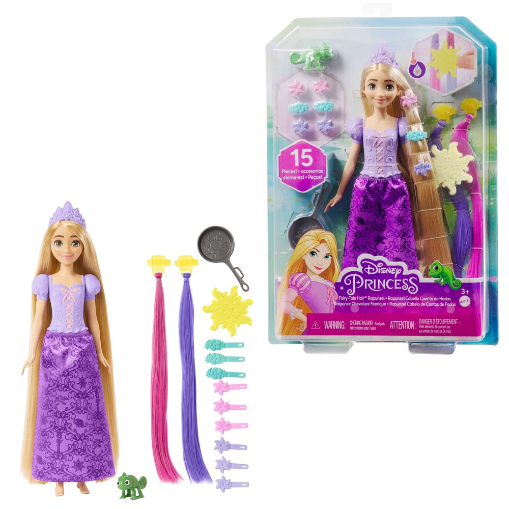 Prinzessin Rapunzel Märchenhaarpuppe und Zubehör