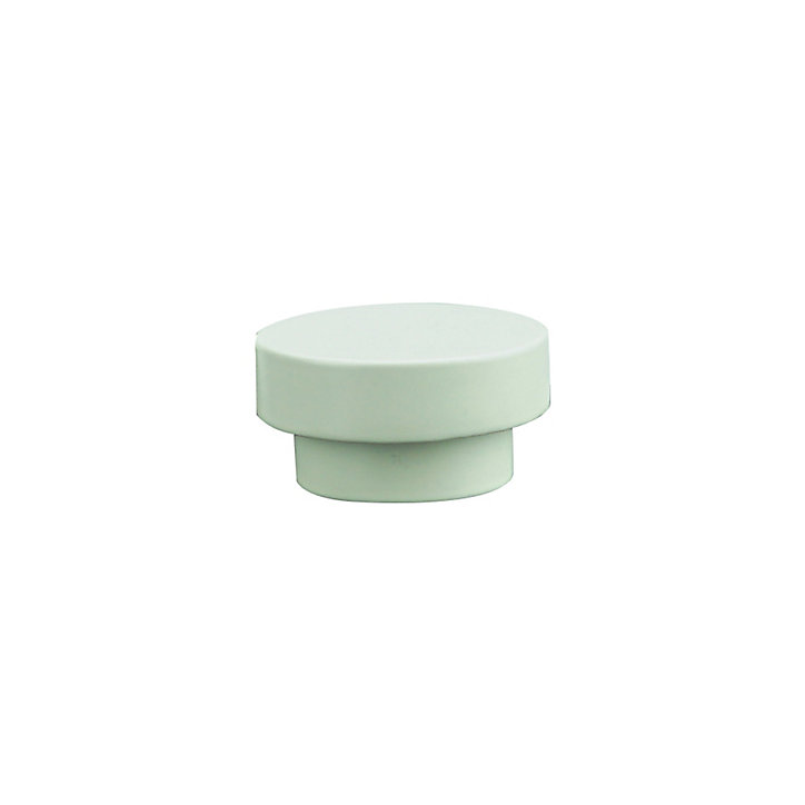Embout bouchon pour barre à rideau GoodHome 19 mm Anafi blanc