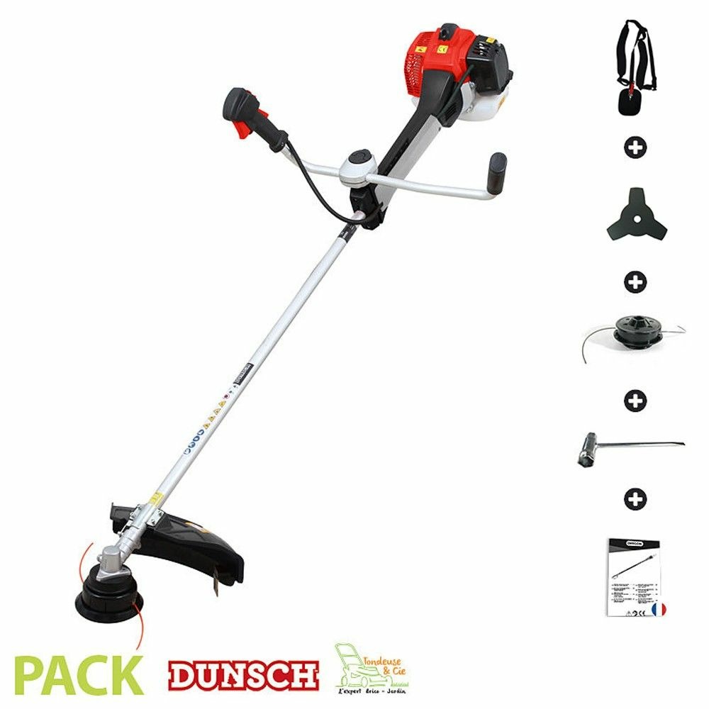 Débroussailleuse thermique 52cc anti vibration harnais lame dunsch du25519bv