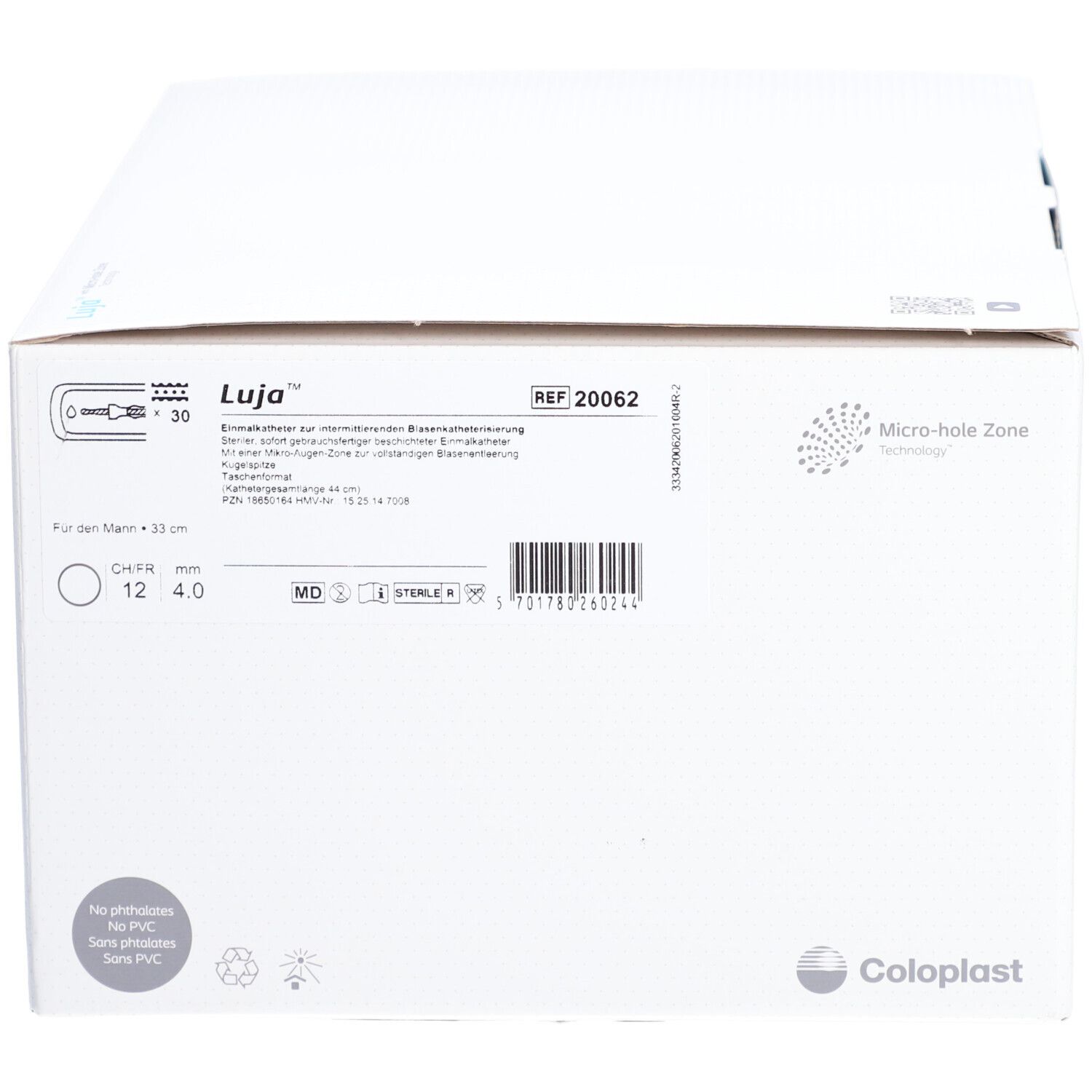 Coloplast Luja™ Einmalkathether Mann im Taschenformat Ch 12