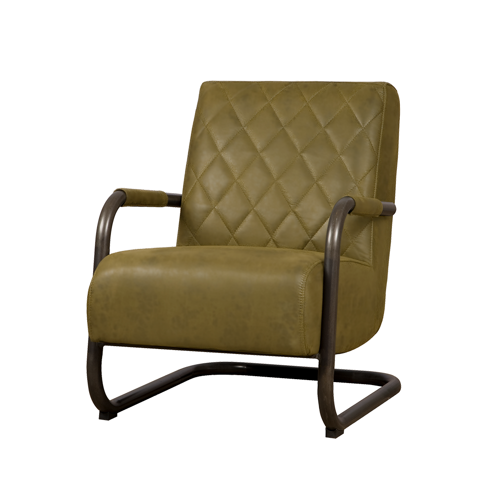 Fauteuil Civo met armleuning bull Groen - set van 4