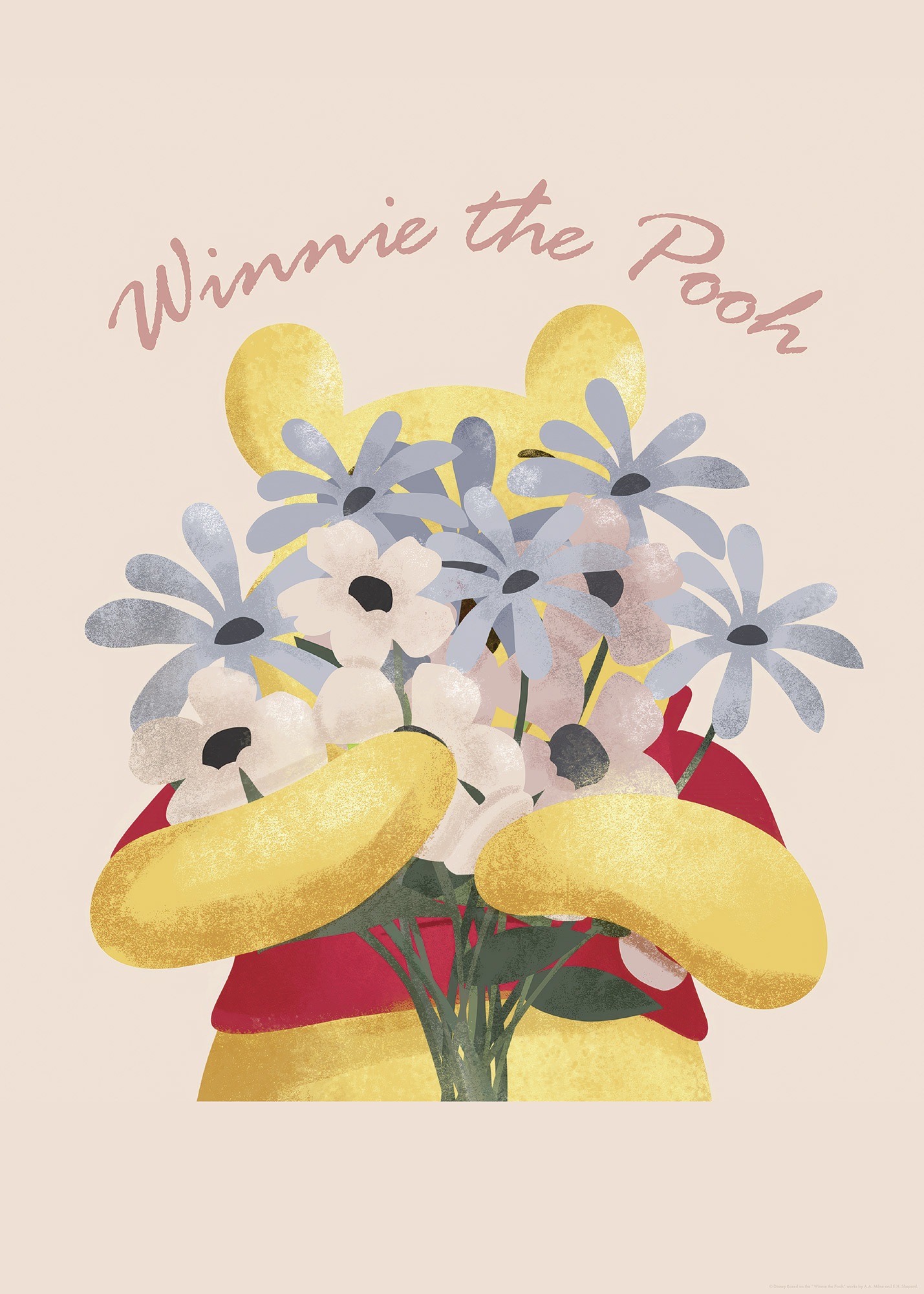 Komar Wandbild »Disney Winnie the Pooh Into The Blooms« Disney Set, 1 Stk. tlg. 50 x 70 cm (Breite x Höhe) - Kinderzimmer, Dekoration