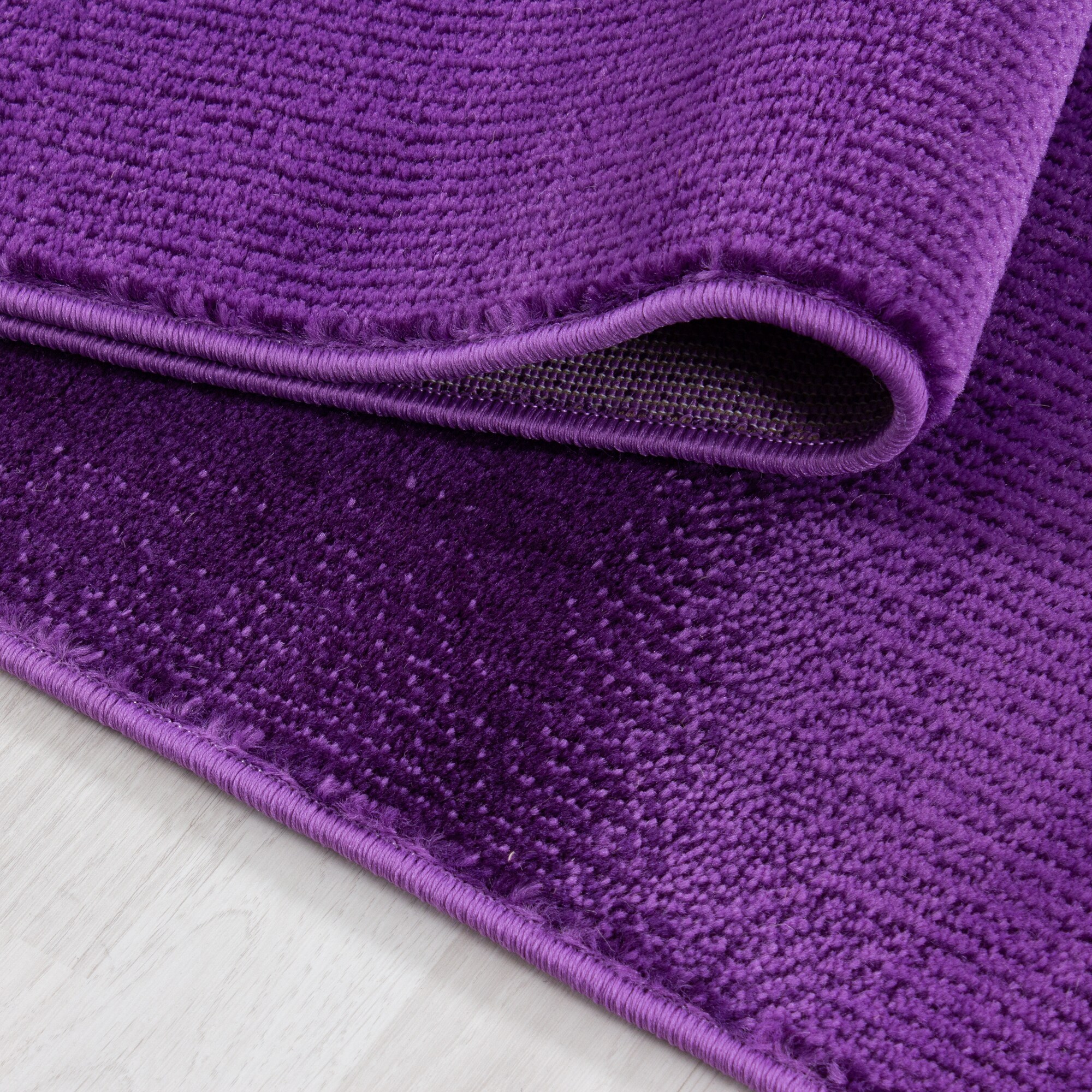 Wunderschöne Teppich modern Designer Wohnzimmer Kariert Muster Lila, Schwarz
