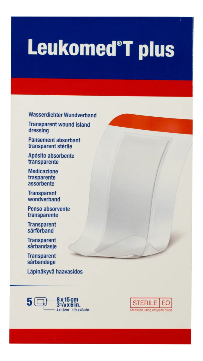 Leukoplast Leukomed T Plus Skin Sensitive 8x15 cm - 5 stk.