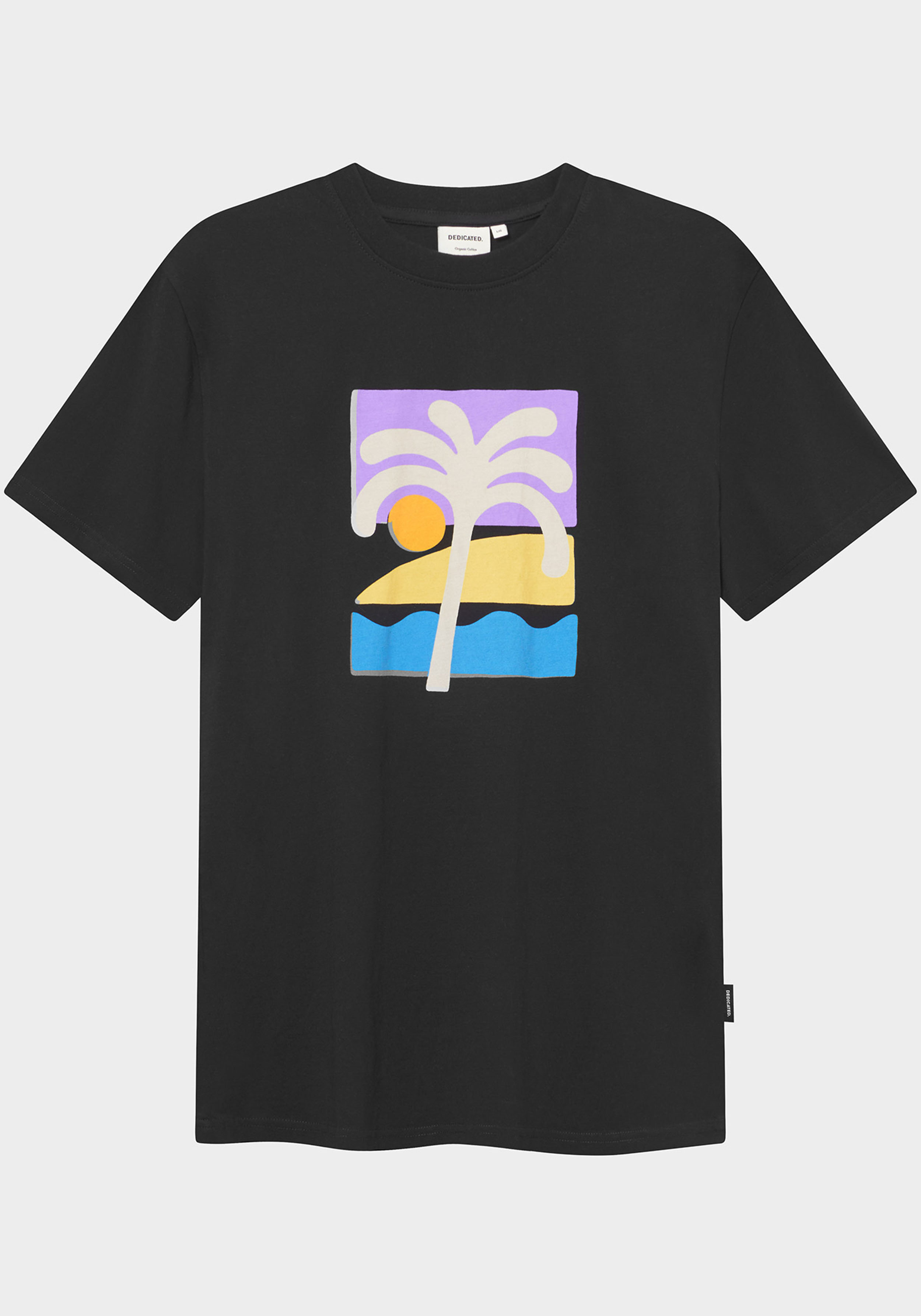 Dedicated T-Shirt Stockholm Beach Palm Black