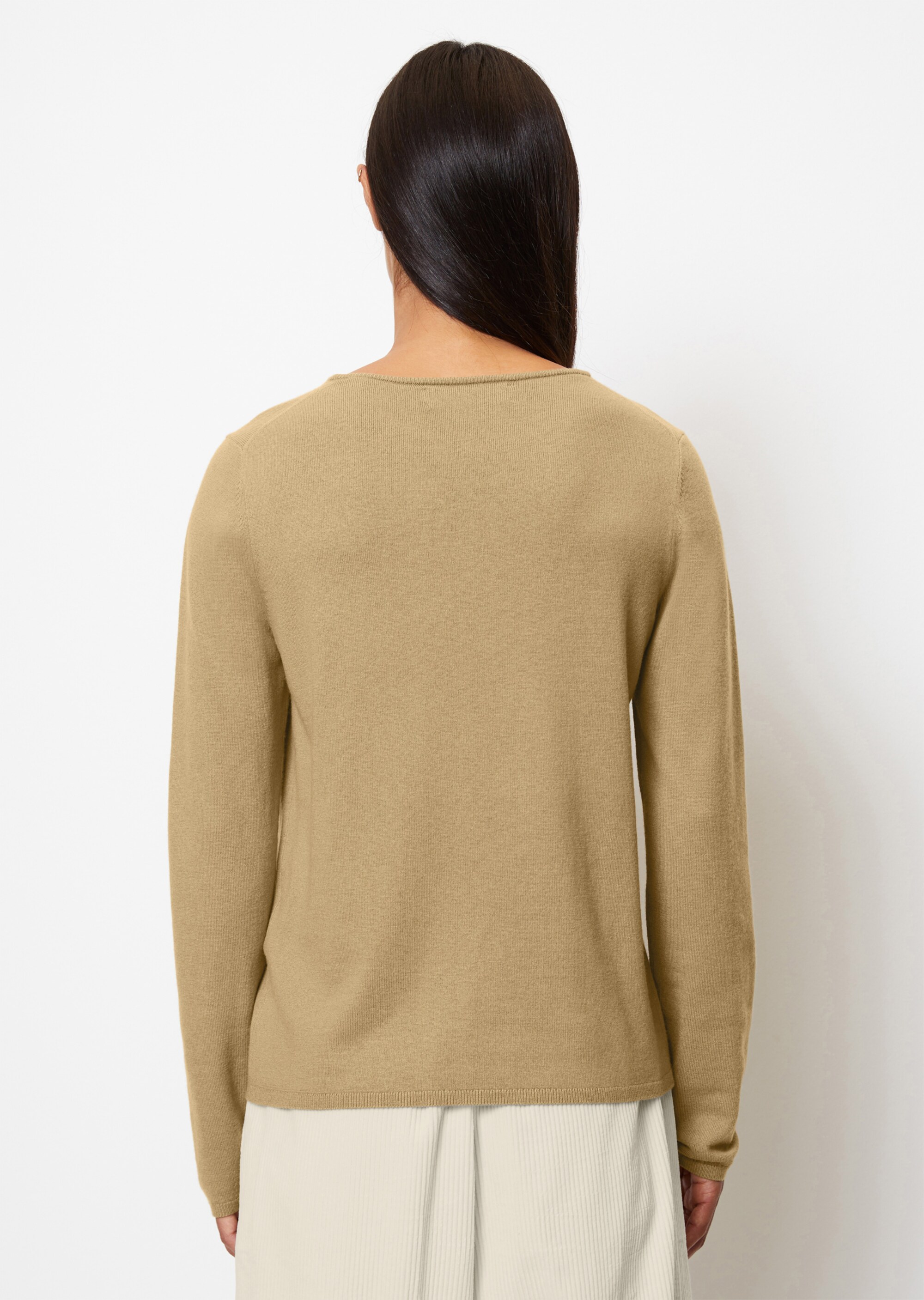 Feinstrick-Pullover regularaus softem Schurwolle-Mix
