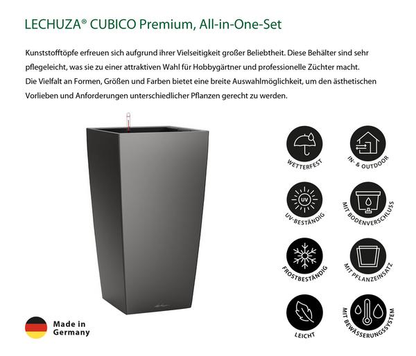 LECHUZA® CUBICO Premium, All-in-One-Set
