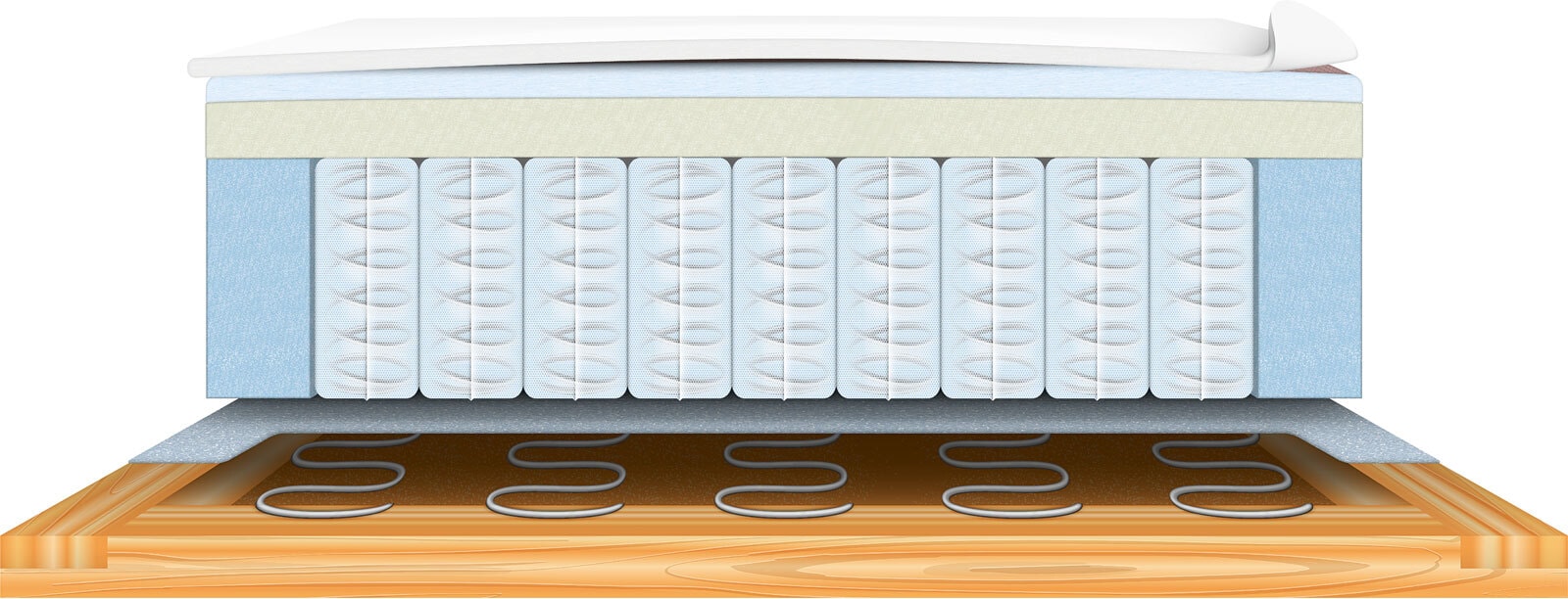 Schlafsofa Letty de Luxe Braun 226x96x106 cm