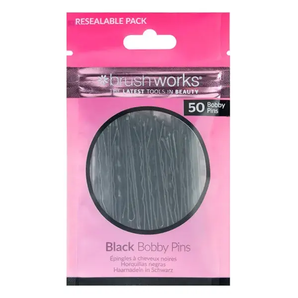 Grampos de cabelo pretos da Brushworks
