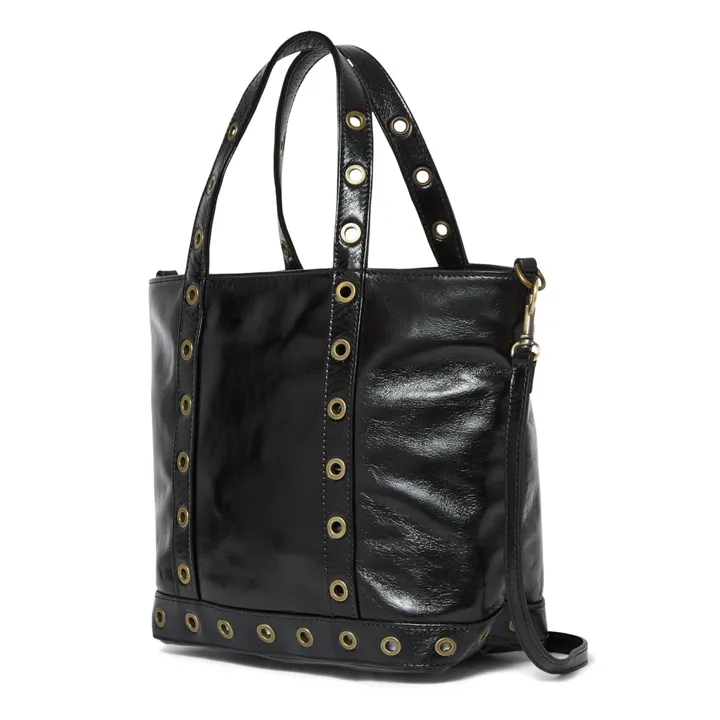 Vanessa Bruno Cabas Small Bandoulière Cuir Froissé | Noir