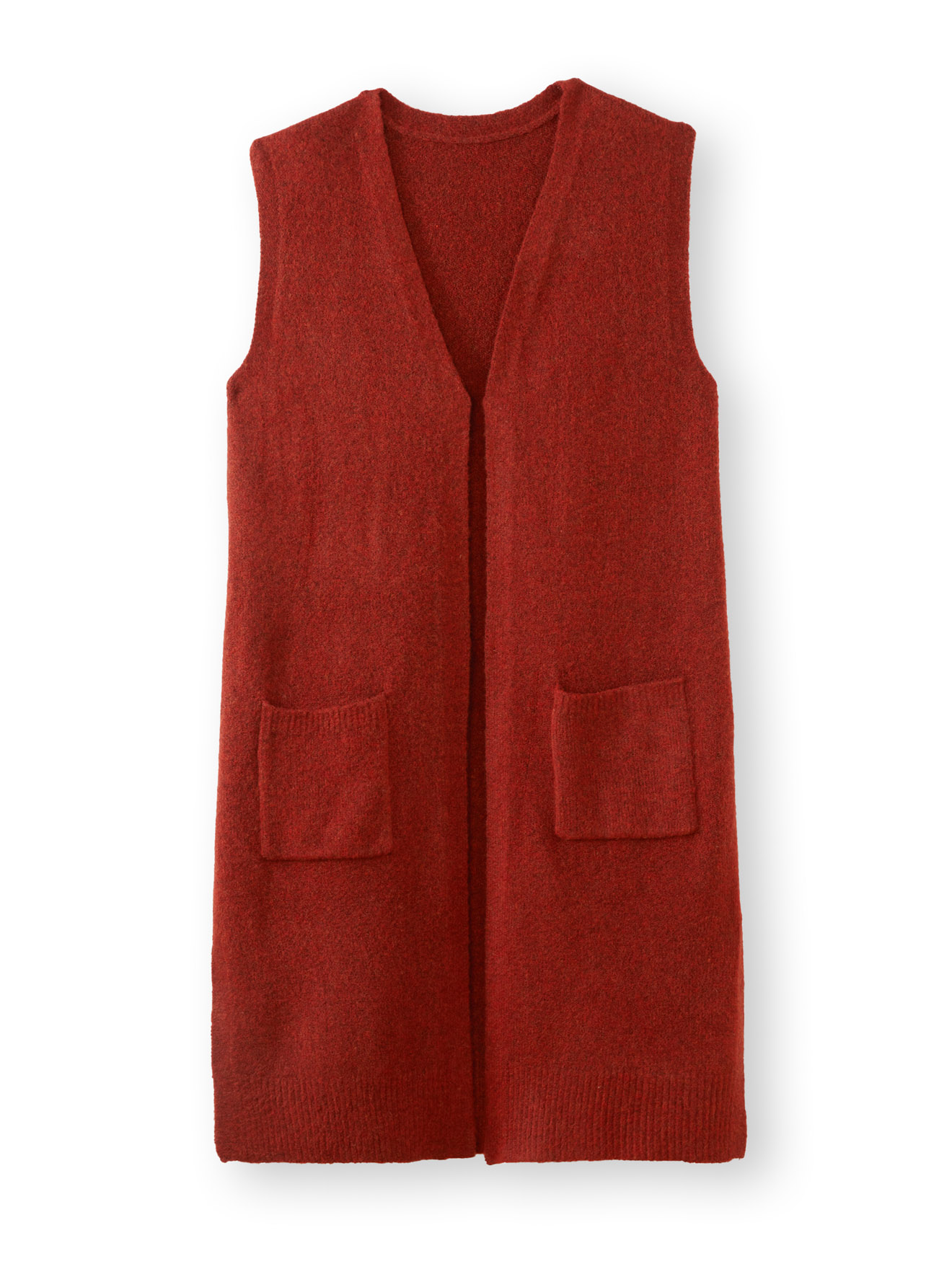 Long gilet sans manches