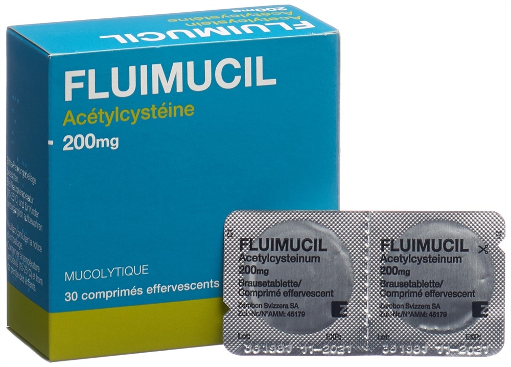 FLUIMUCIL Brausetabl 200 mg Erw citron Blist 30 Stk