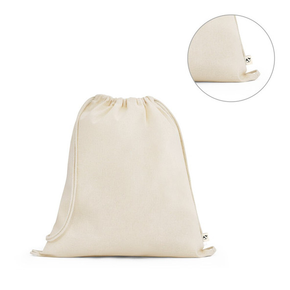 hi!dea 92527 - Sac à dos 100% coton biologique (140 g/m²)