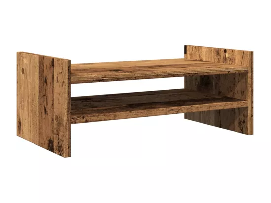 Support de moniteur vieux bois 50x27x20 cm bois d'ingénierie