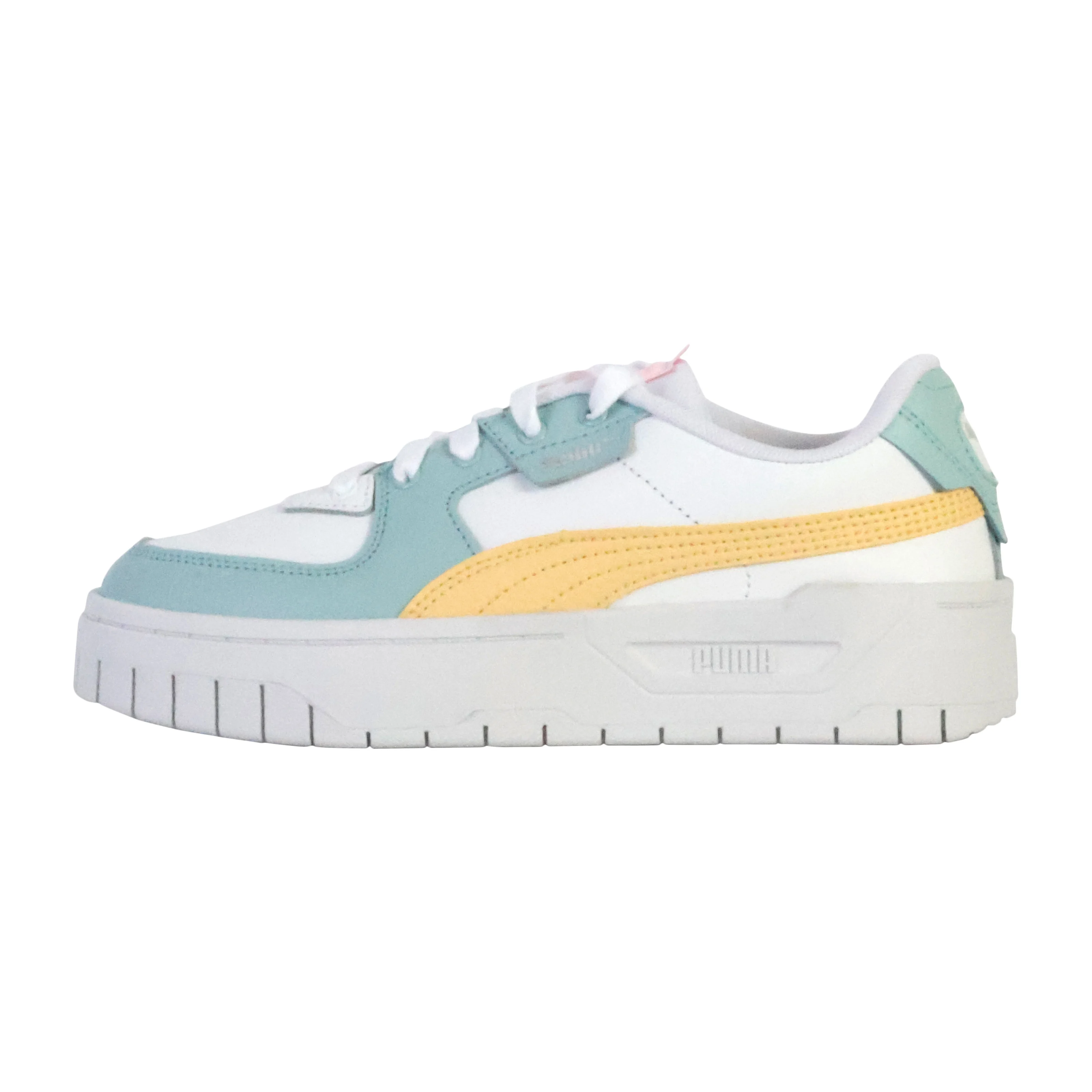 Basket cuir juniorcali dream pastel | Blanc
