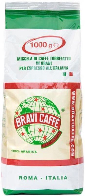 Bravi Caffè - 100% Arabica - Italiaanse Koffiebonen - 1kg