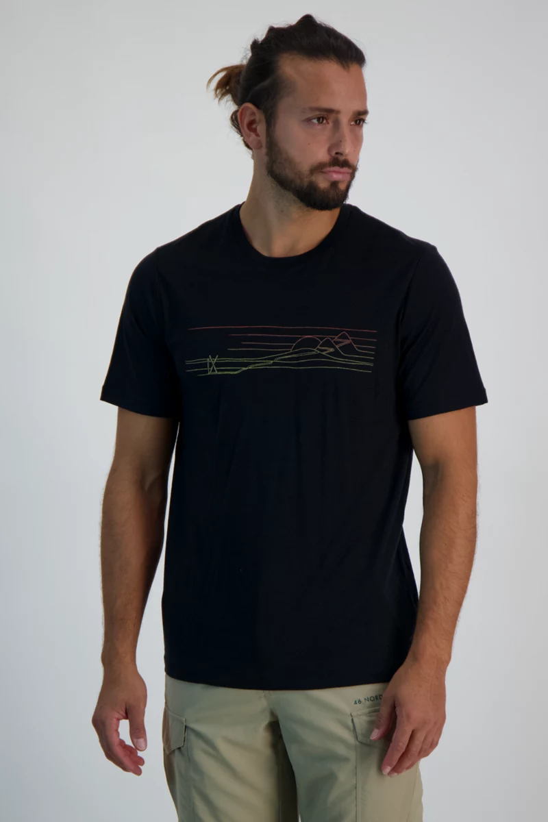 icebreaker Merino Tech Lite II Ski Stripes Herren T-Shirt