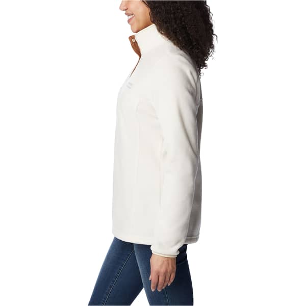 Sweat polaire COLUMBIA BENTON SPRINGS 1/2 SNAP W CHALK/CAMEL BROWN