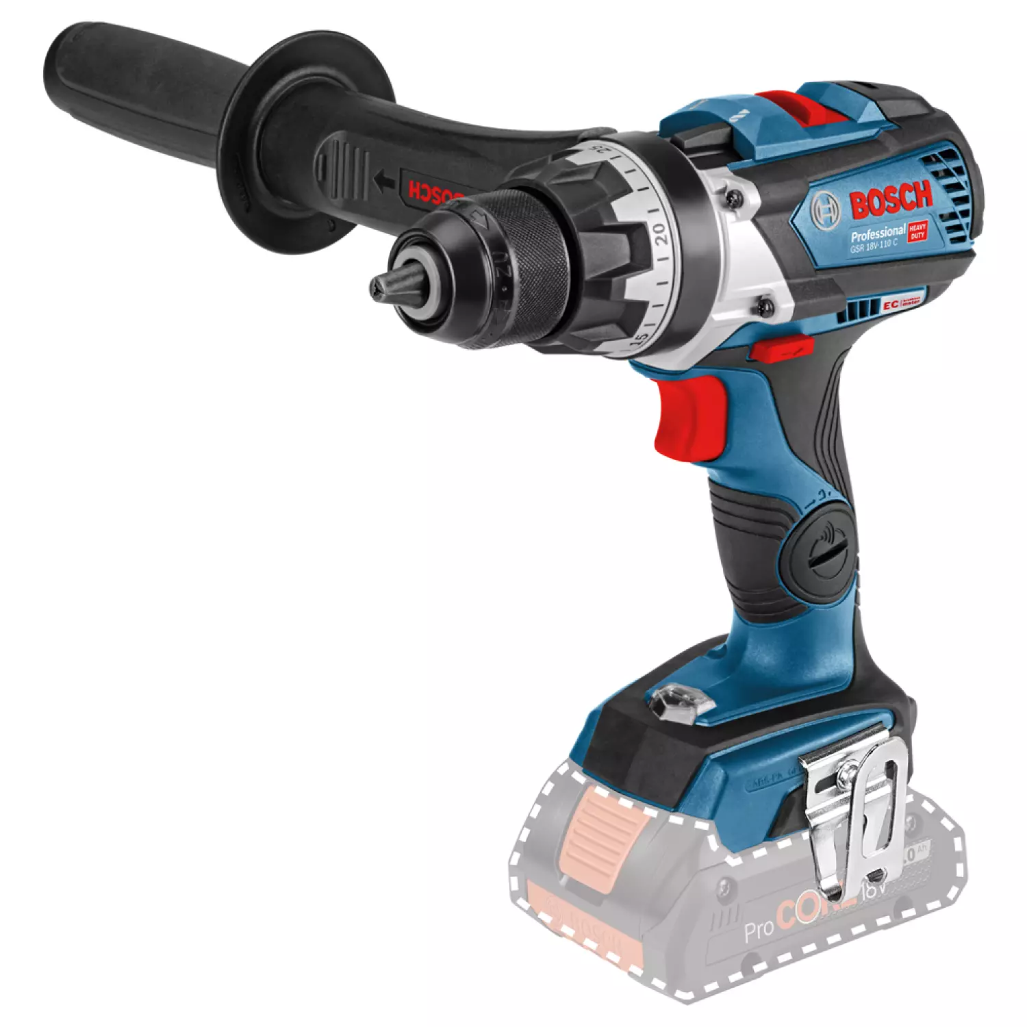 Bosch GSR 18V-110 C 18V Li-Ion accu boor-/schroefmachine body in L-Boxx - koolborstelloos